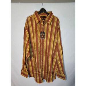 Men's Knockout Denim Company Button-up Shirt, 4XL, Burnt Orange NWT